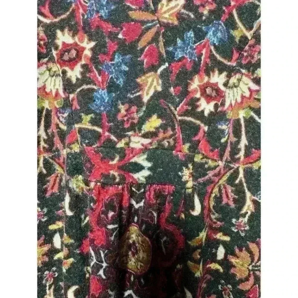 J.Jill Midi Dress Long Sleeve Sweetheart Neck Multicolor Long Sleeve Size Medium - Picture 5 of 6